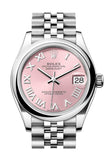 Rolex Datejust 31 Pink Roman Dial Jubilee Ladies Watch 278240 278240-0014