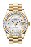 Rolex Datejust 31 Mother Of Pearl Dial Diamond Bezel Yellow Gold Ladies Watch 278288RBR 278288RBR-0006