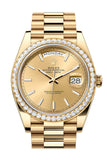 Rolex Day-Date 40 Champagne Dial Yellow Gold President Men's Watch 228348RBR 228348