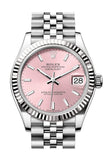Rolex Datejust 31 Pink Dial Fluted Bezel Jubilee Ladies Watch 278274 278274-0014
