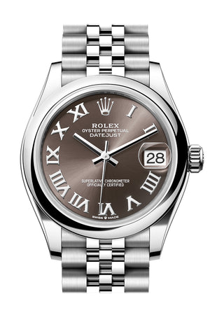 Rolex Datejust 31 Brown Roman Dial Jubilee Ladies Watch 278240 278240-0016