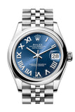 Rolex Datejust 31 Blue Roman Jubilee Ladies Watch 278240 278240-0018