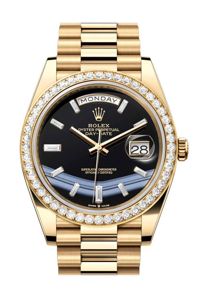Rolex Onyx Dial Price Rolex Day-Date 40 Onyx Dial Yellow Gold