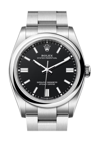 Rolex Oyster Perpetual 36 Black Dial Smooth Bezel Watch 126000
