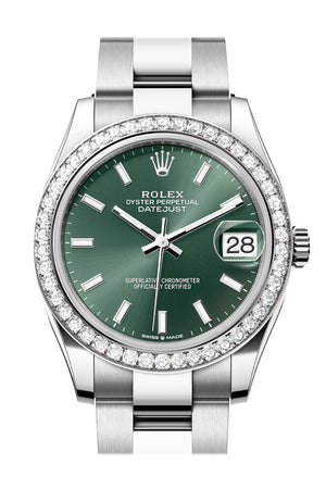 Rolex Datejust 31 Green Dial Ladies Watch 278384RBR 278384RBR-0021