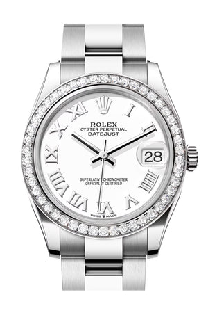 Rolex Datejust 31 White Roman Dial Ladies Watch 278384RBR 278384RBR-0013