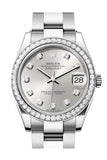 Rolex Datejust Silver Diamond Dial Ladies Watch 278384RBR 278384RBR-0033