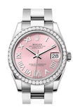 Rolex Datejust 31 Pink Roman Diamond Dial Ladies Watch 278384RBR 278384RBR-0027