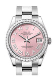 Rolex Datejust 31 Pink Roman Dial Ladies Watch 278384RBR 278384RBR-0023