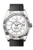 Rolex Sky Dweller 42 Intense White Dial White Gold Mens Watch 336239