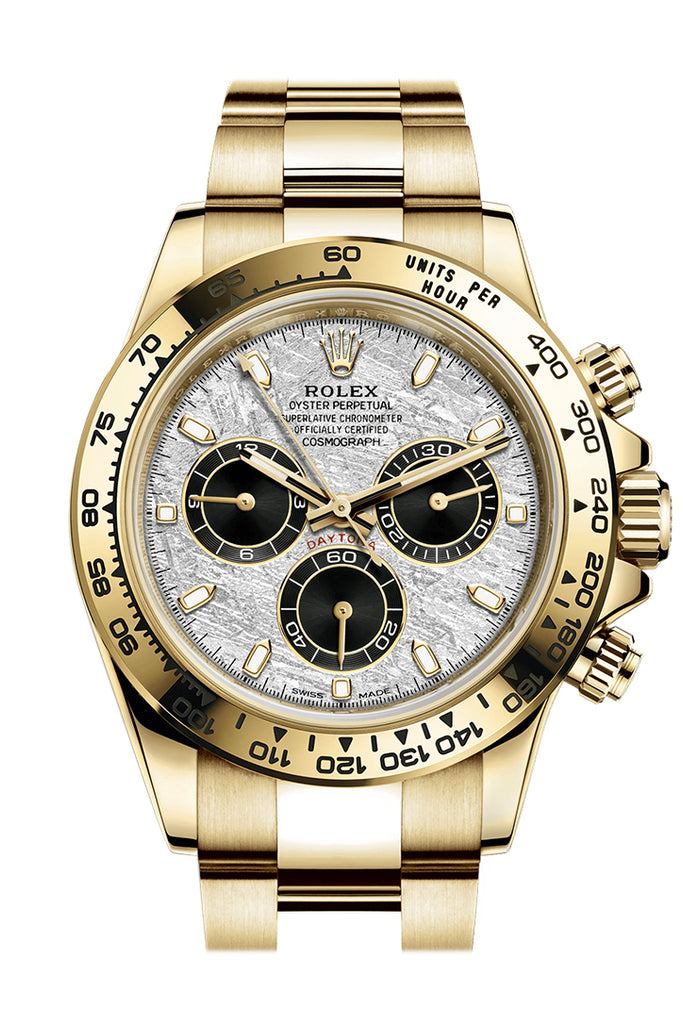 Rolex Cosmograph Daytona Meteorite Dial Yellow Gold Men's Watch 116519LN