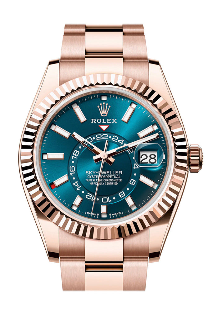 Rolex sky dweller with blue dial online