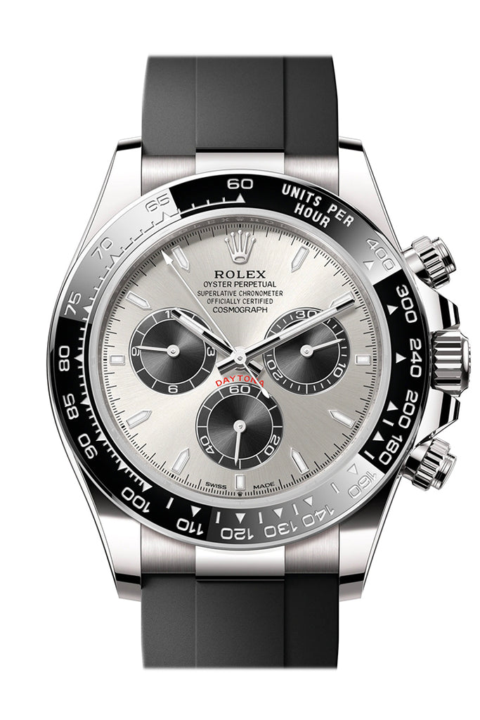 Rolex Daytona 40 Steel and Black Dial White Gold Mens Watch 126519LN