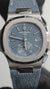 Patek Philippe Nautilus Flyback Chronograph White Gold Blue-Gray Dial Watch 5980/60G