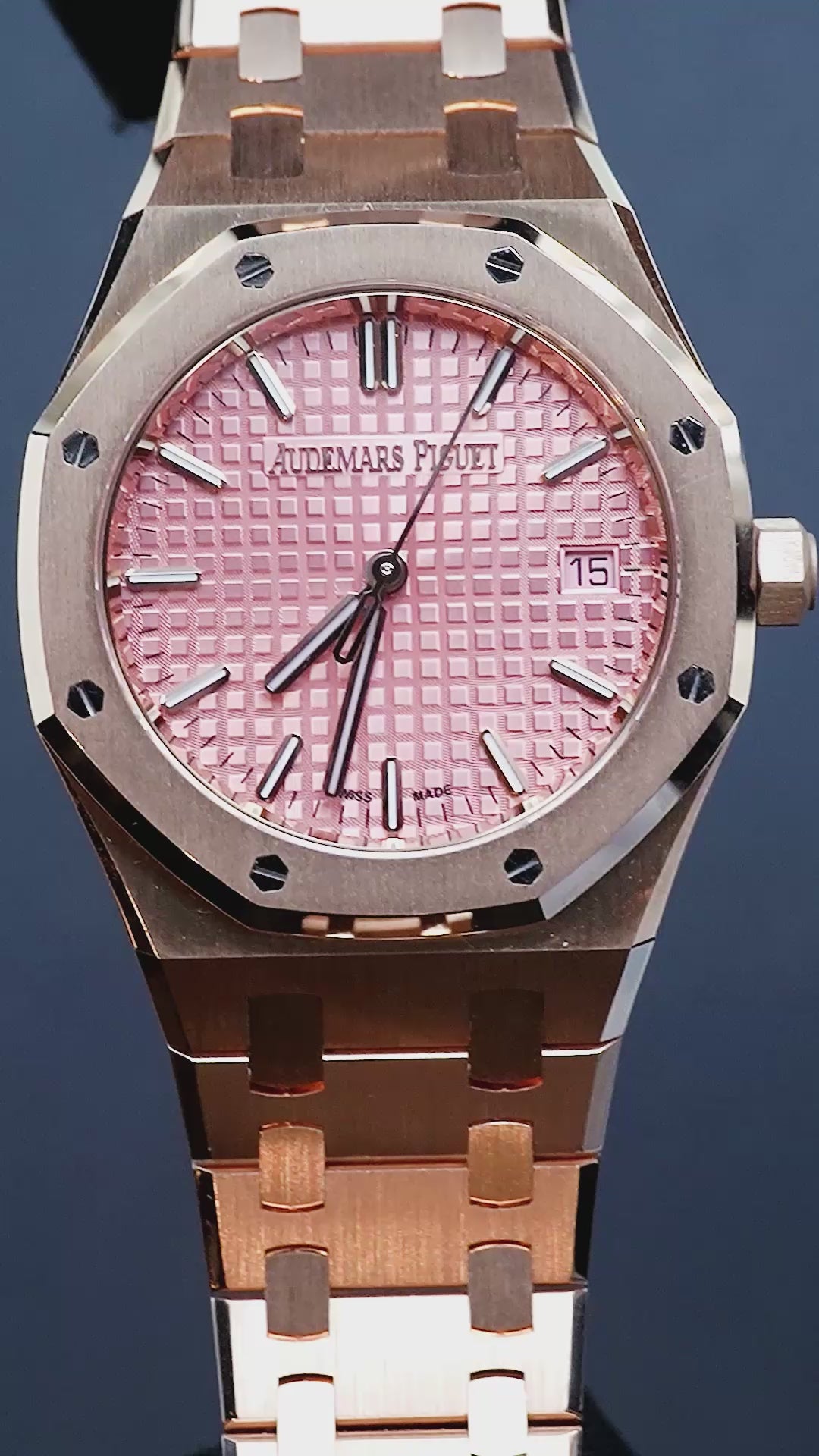 Audemars Piguet 77450OR.OO.1361OR.01 Royal Oak 34 Dial Pink Gold Pink Gold