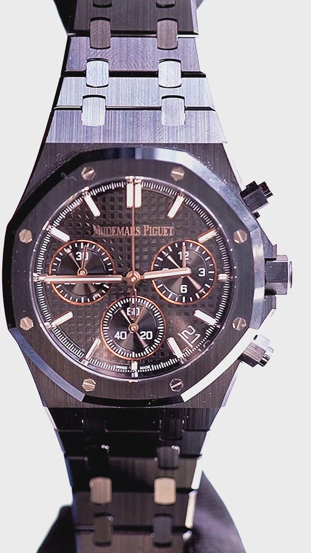 Audemars Piguet Royal Oak 41 Black Dial Black Ceramic Watch 26240CE.OO.1225CE.02