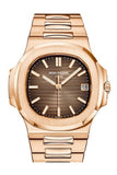 Patek Philippe Nautilus Brown Dial 18K Rose Gold Automatic Men's Watch 5711/1R-001