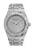 Audemars Piguet Royal Oak Ladies 18K White Gold Diamond Watch 67654Bc.zs.1264Bc.01
