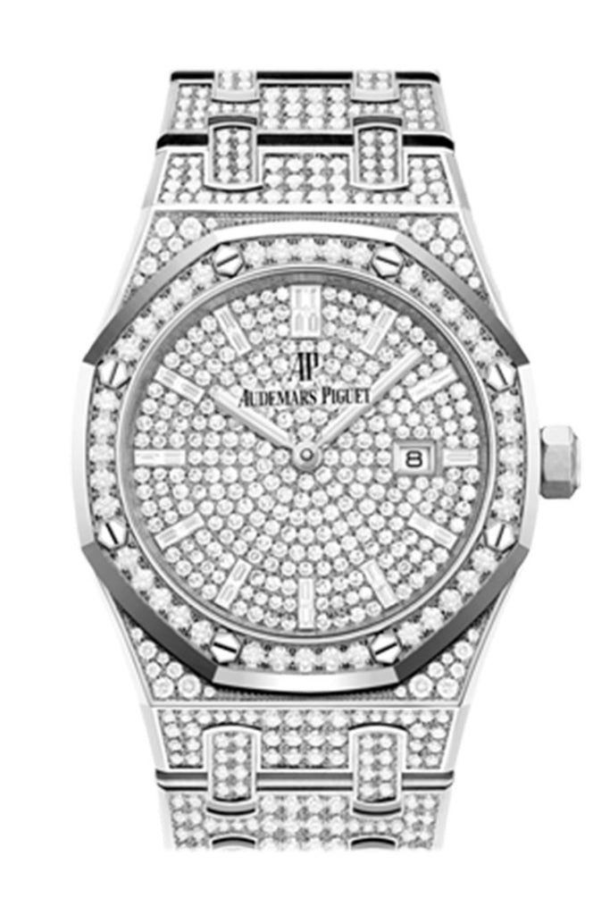 Audemars Piguet Royal Oak Ladies 18K White Gold Diamond Watch 67654BC.ZS.1264BC.01| WatchGuyNYC