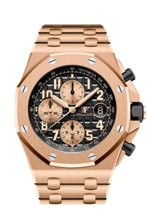 Audemars Piguet Royal Oak Offshore Chronograph Rose Gold 42Mm Watch 26470Or.oo.1000Or.03