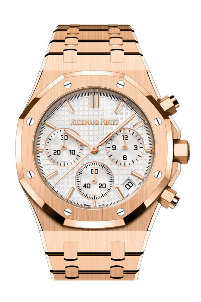 Audemars Piguet Royal Oak 41 50th Anniversary Rose Gold Silver Dial  26240OR.OO.1320OR.03 DCM