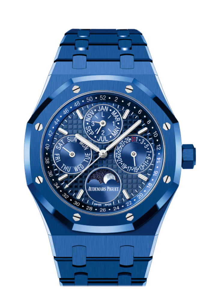 Audemars Piguet Royal Oak 41 Blue Dial Ceramic Watch 26579Cs.oo.1225Cs.01