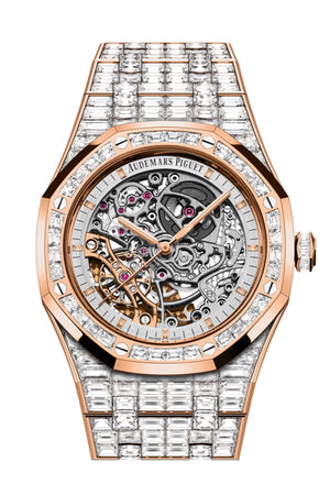 Audemars Piguet Royal Oak 41 Openworked Rhodiumdial 18-carat Pink gold Watch 15417OR.ZZ.1267OR.01