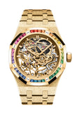 Audemars Piguet Royal Oak 37 Yellow gold-toned openworked dial Hammered 18-carat yellow gold Watch 15468BA.YG.1259BA.01