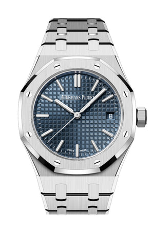 Audemars Piguet Royal Oak 37 ÒBleu nuit nuage 50Ó dial Stainless steel Watch 15550ST.OO.1356ST.02