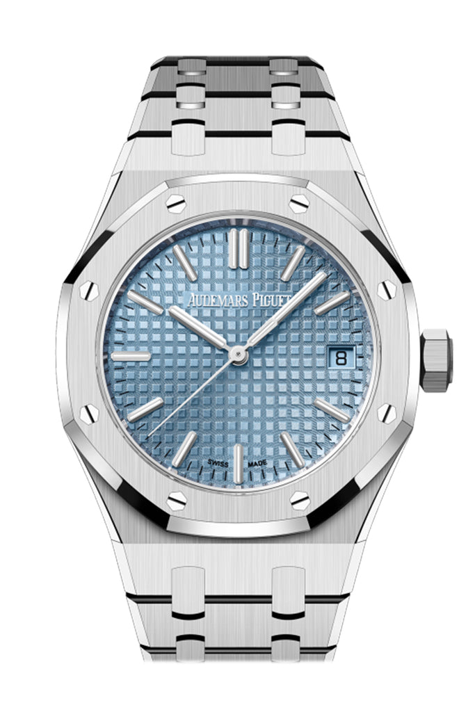 Audemars Piguet Royal Oak 37 Light blue dial Stainless steel Watch 15550ST.OO.1356ST.04