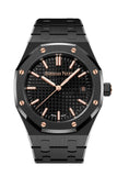 Audemars Piguet Royal Oak 34 Black dial Black Ceramic Watch 77350CE.OO.1266CE.01.A