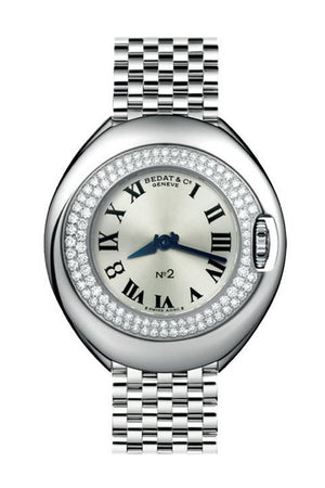 Bedat No 2 Silver Dial Stainless Steel Diamond Unisex Watch 228.031.600