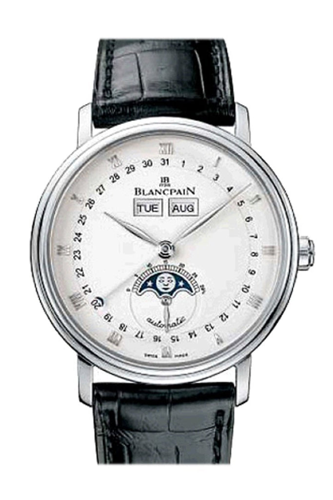 Blancpain Villeret Moonphase And Complete Calender 6263-1127-55B Silver Watch