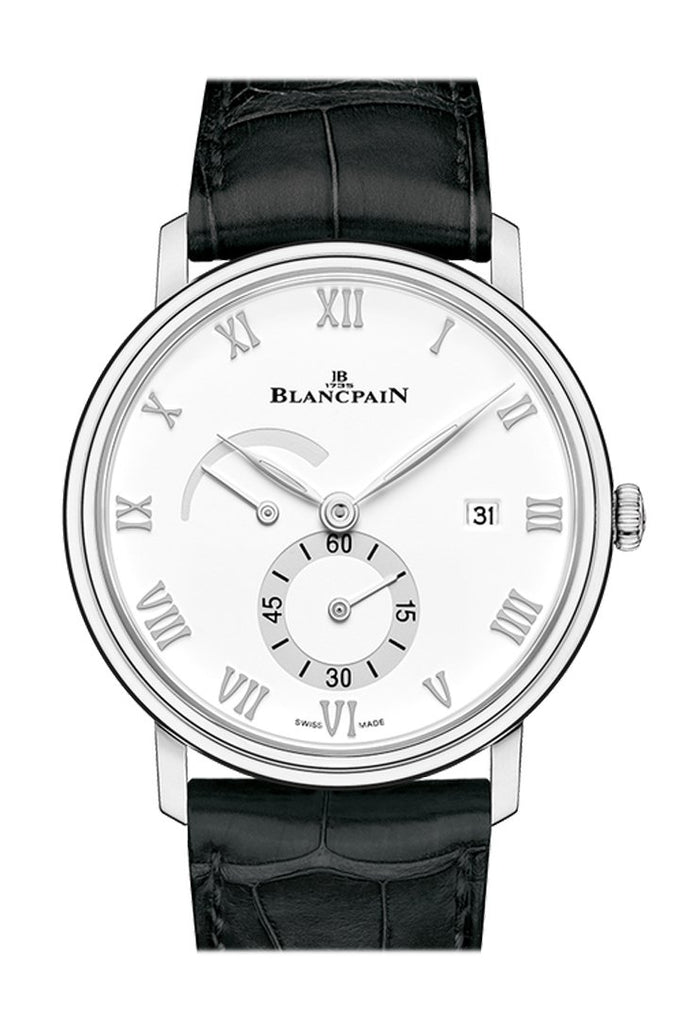 Blancpain Villeret Small Seconds Date And Power Reserve 6606A-1127-55B Silver Watch