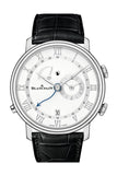 Blancpain Villeret Reveil Gmt Alarm 6640-1127-55B Silver Watch