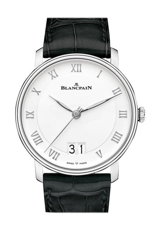 Blancpain Grande Date White Dial Automatic Mens Watch 6669-1127-55B