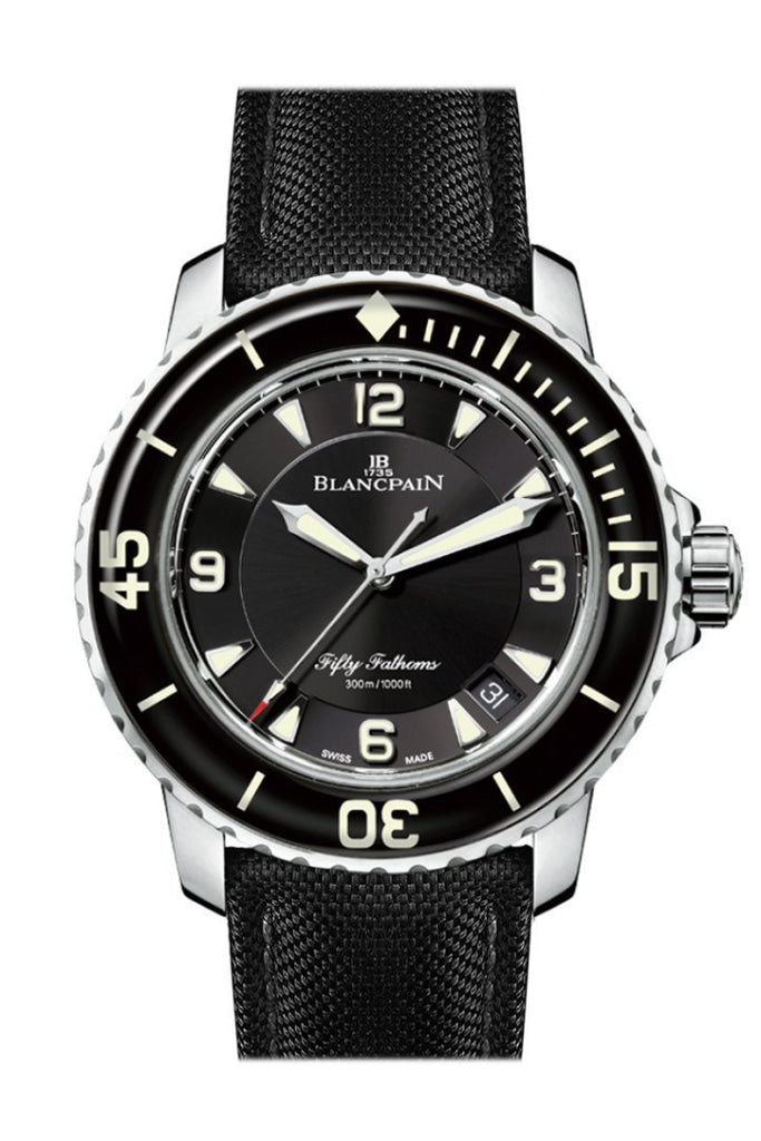 Blancpain Fifty Fathoms Automatic Men's Black Dial Watch  5015-1130-52B