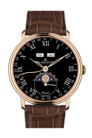 Blancpain Villeret Complete Calendar 8 Days Mens Watch 6639-3637-55B