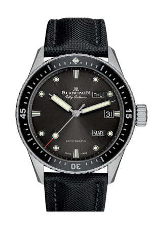 Blancpain Fifty Fathoms Bathyscaphe Annual Calender Automatic Meteor Grey Dial Men's Watch 5071-1110-B52A