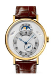 Breguet Classique Automatic Moonphase Silver Dial 18 Kt Yellow Gold Mens Watch 7337Ba1E9V6