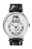 Breguet Classique Day/Date/ Moonphase 39mm in White Gold with Silver Dial 7337bb/1e/9v6