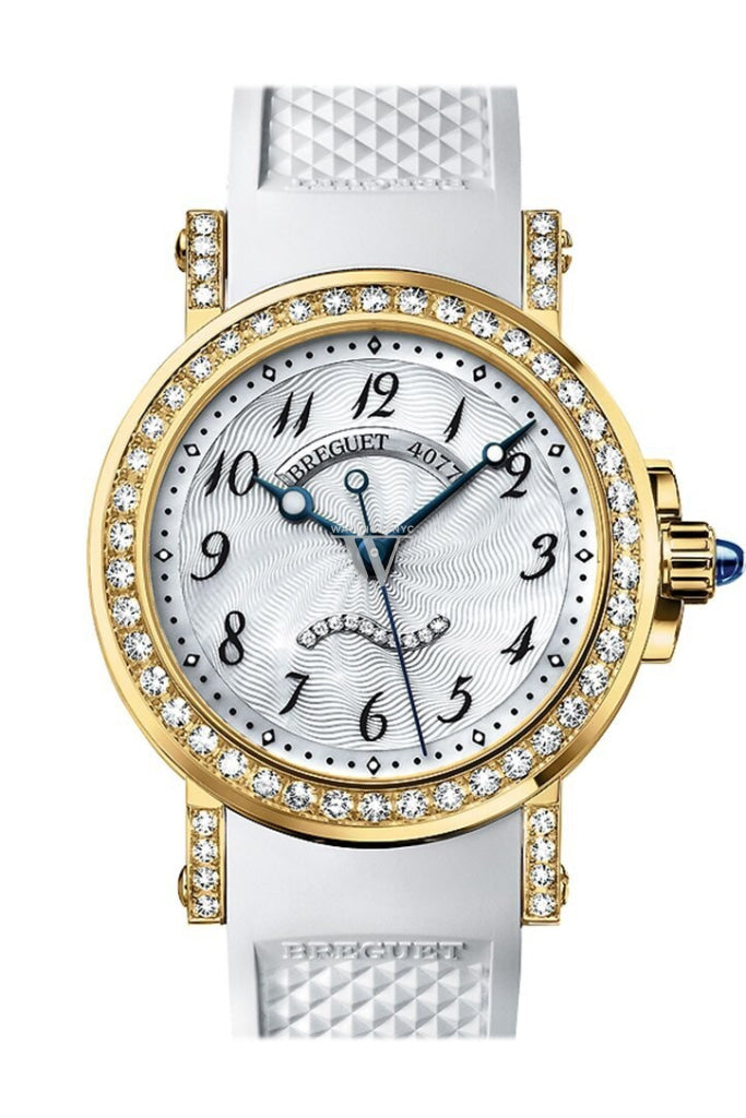 Breguet Marine Ii Automatic In Yellow Gold With Diamond Bezel Mother Of Pearl Dial 8818Ba/59/564Dd00