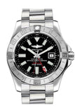 Breitling Avenger Ii Gmt Black Stick Dial Steel Mens Watch A3239011/bc35-170A