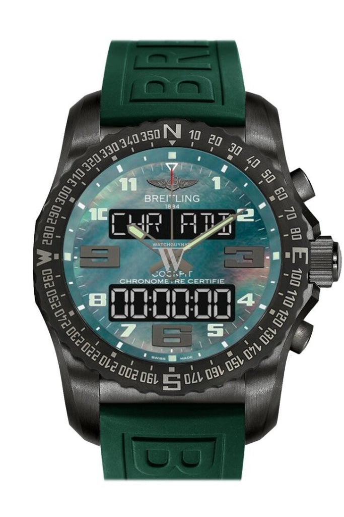Breitling Cockpit B50 Mens Watch Vb5010D3/l530-292S Green