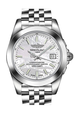 Breitling Galactic 36 Mens Watch W7433012/a779-376A Pearl
