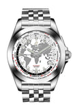 Breitling Galactic Unitime White Dial Stainless Steel Automatic Men's Watch WB3510U0/A777/375A