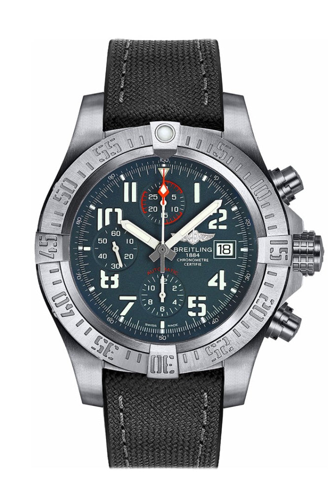 Breitling Avenger Bandit Black Canvas Mens Watch E1338310-M534