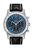 Breitling Navitimer 1 Chronograph Automatic Chronometer Blue Dial Mens Watch Ab0121211 C1P1