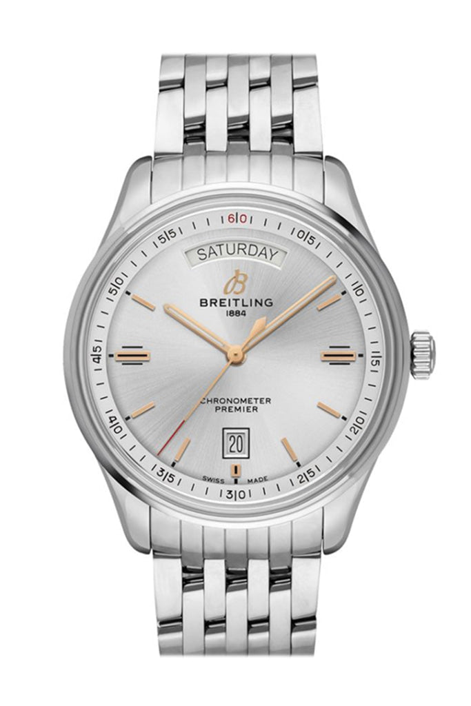 Breitling Premier Day Date 40Mm Stainless Steel A45340211 G1A1 Watch