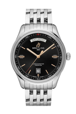 Breitling Premier Day Date Stainless Steel A45340241 B1A1 Watch
